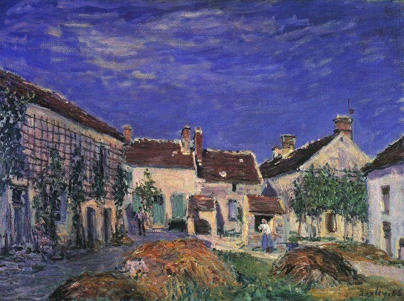 Alfred Sisley A Farmyard near Sablons Spain oil painting art